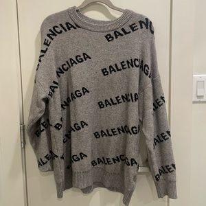 Balenciaga logo sweater
